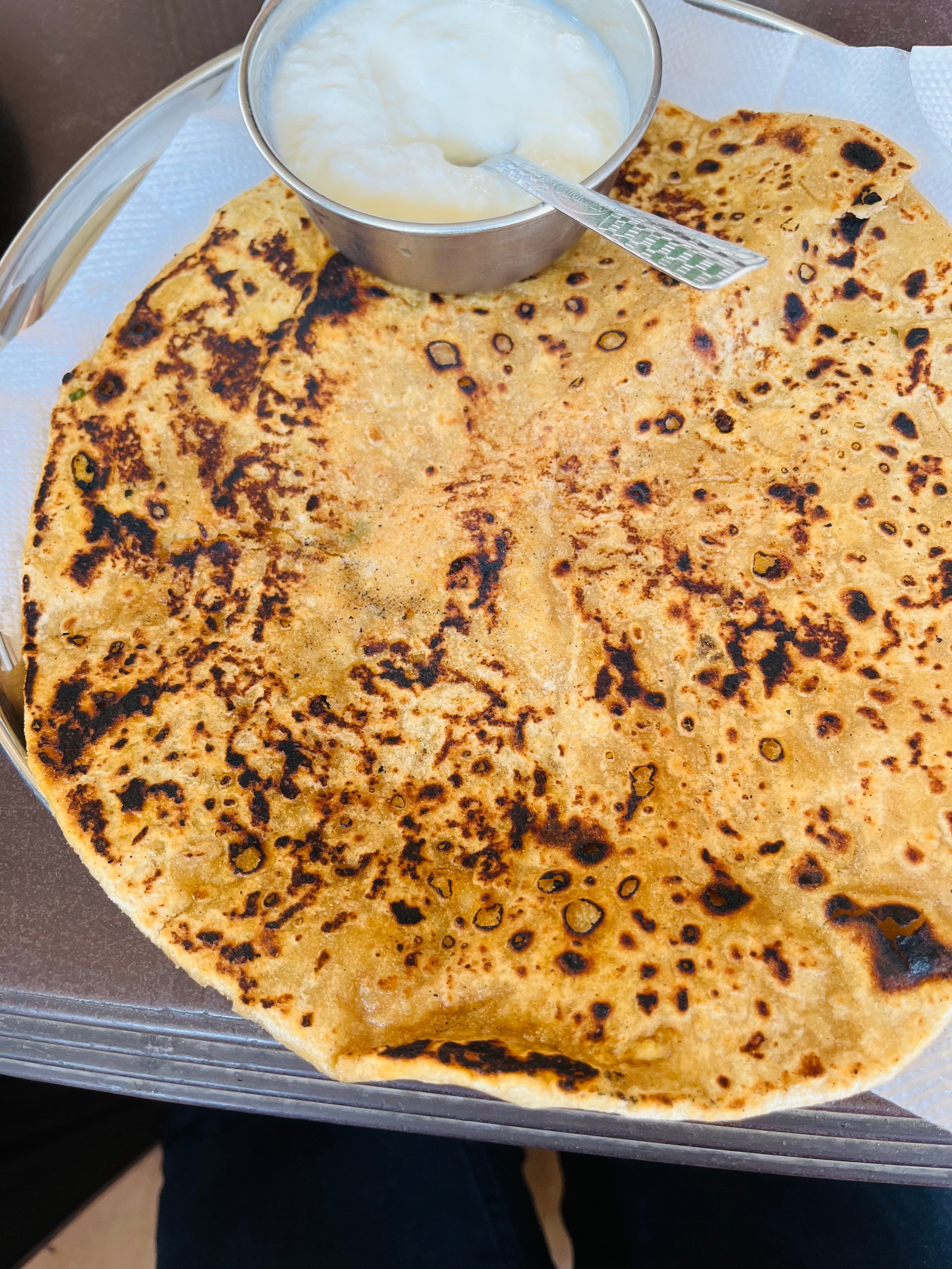 A huge aaloo paratha